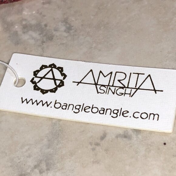 Amrita Red Mesh Crystal Necklace - Picture 4 of 4